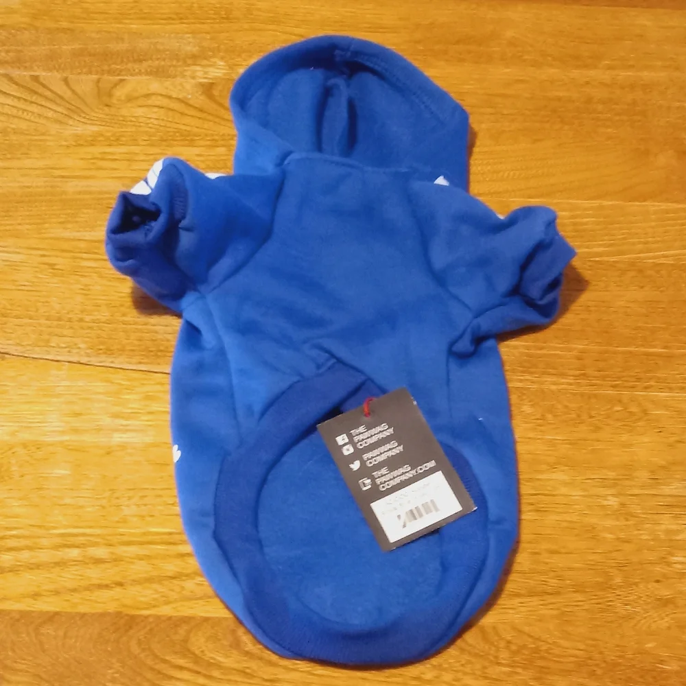 Adidog Hoodie size M Blue And White NWT